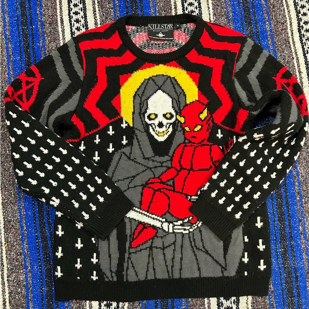 Killstar Occult Luxury Satan & Baby Satan Sweater